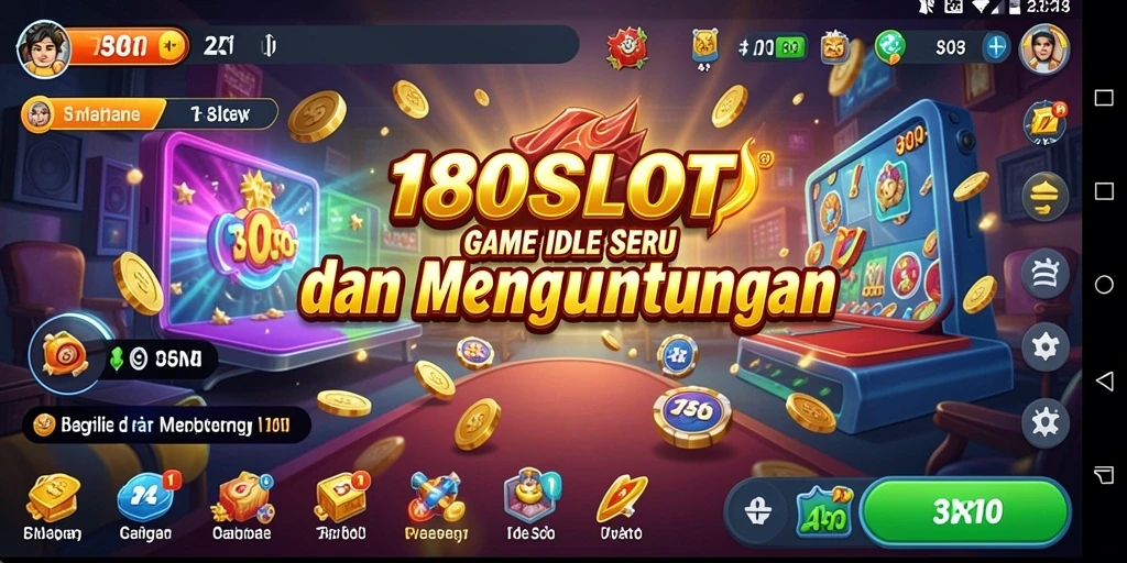 Tampilan gameplay <strong>180SLOT</strong> yang menarik dan adiktif.