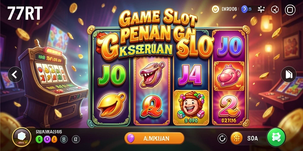Tampilan gameplay Slot yang menegangkan di 77RT.