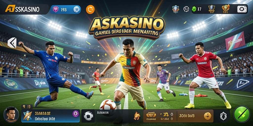 Tangkapan layar utama menunjukkan gameplay seru dan kompetitif dari ASKASINO.