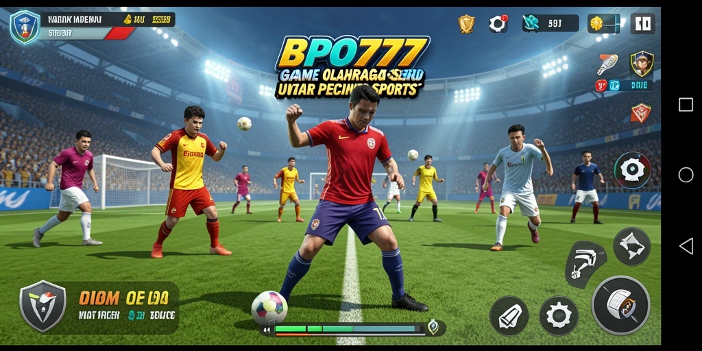 Tampilan gameplay seru dari BPO777 dalam pertandingan olahraga.