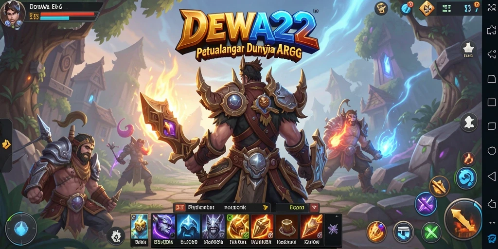 Tangkapan layar gameplay DEWA22 yang menampilkan pertarungan epik.