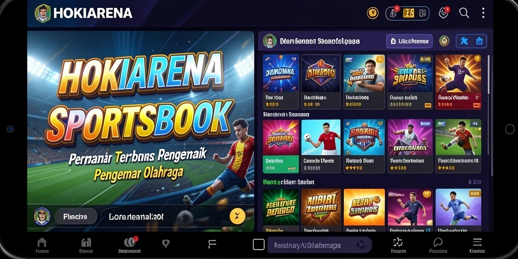 Tampilan screenshot HOKIARENA dengan fitur taruhan olahraga yang menarik.
