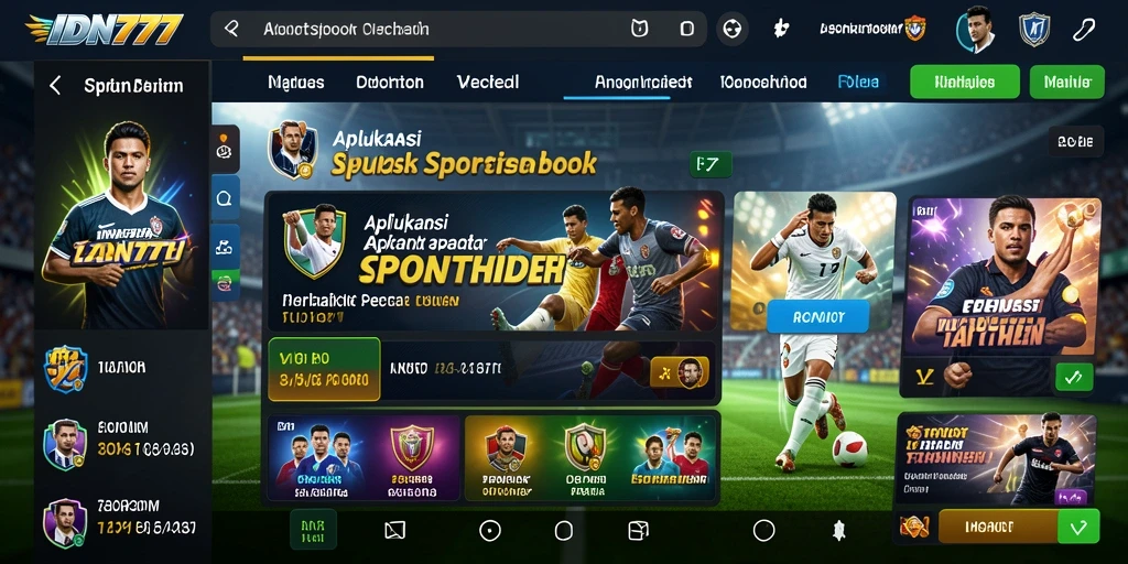 Screenshot dari gameplay yang menampilkan fitur taruhan olahraga IDN777.