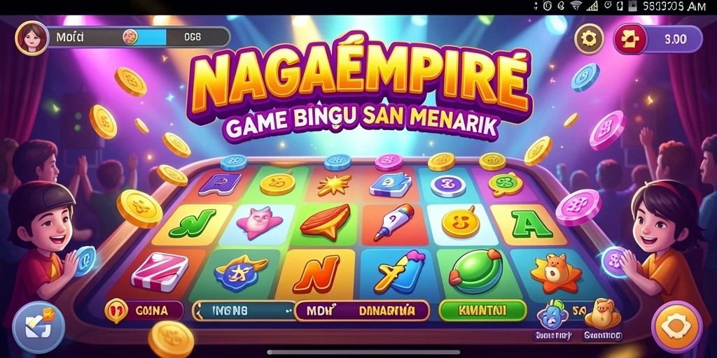 Screenshot gameplay NAGAEMPIRE yang menampilkan keseruan bermain Bingo.