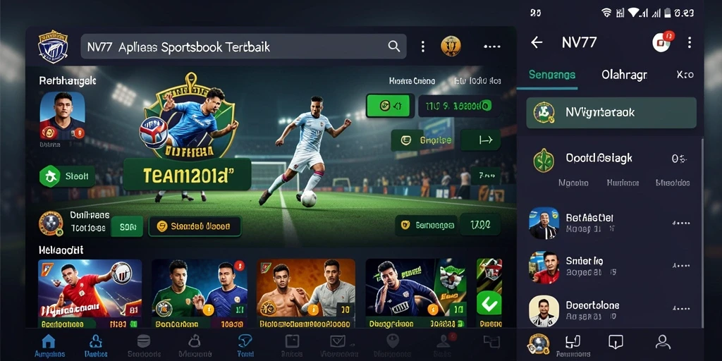 Tampilan gameplay Sportsbook NV77 yang menarik dan interaktif.