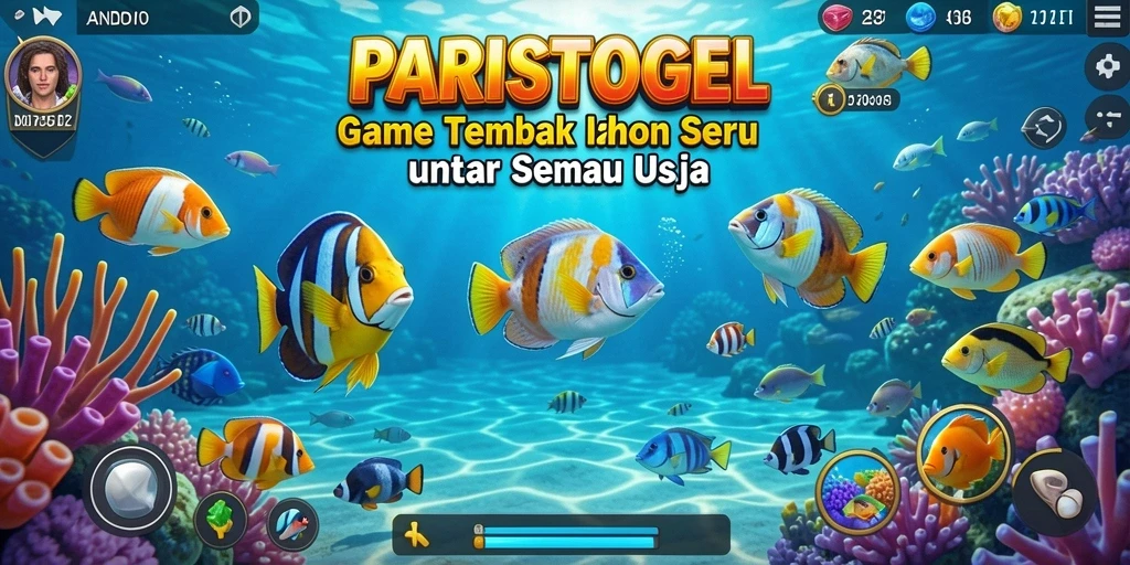Gameplay Tembak Ikan yang mendebarkan dan penuh warna.