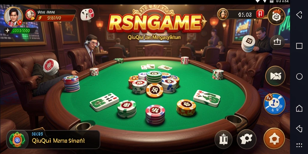 Gameplay seru RSNGAME dalam aksi QiuQiu.
