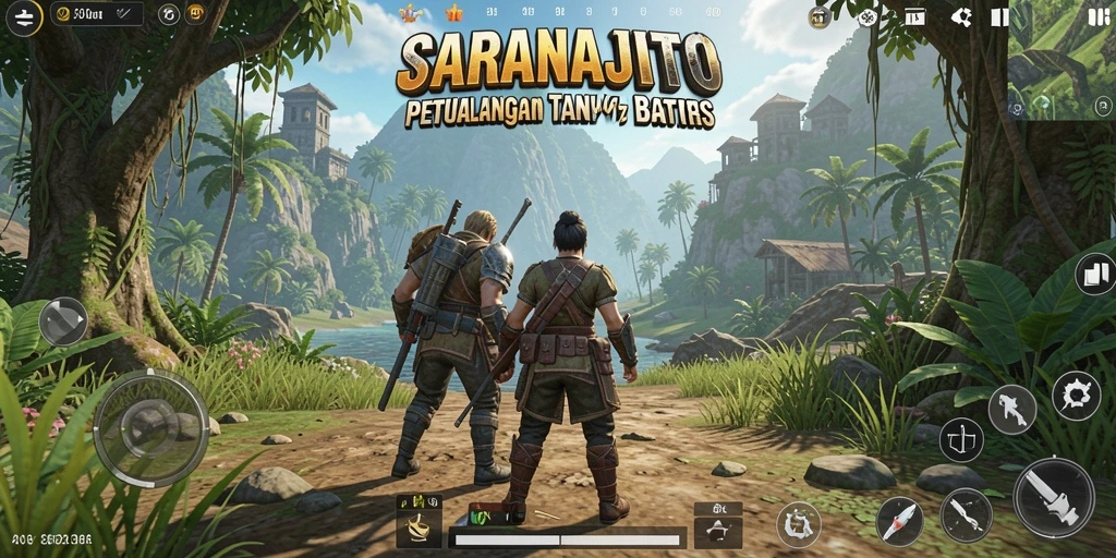 Tampilan gameplay SARANAJITU yang memukau di dunia Open World.