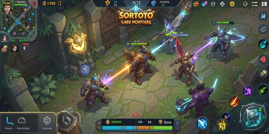 Gameplay seru SORTOTO yang penuh aksi dan strategi.
