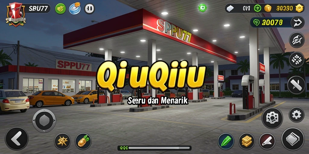 Tampilan gameplay QiuQiu yang seru di SPBU77.