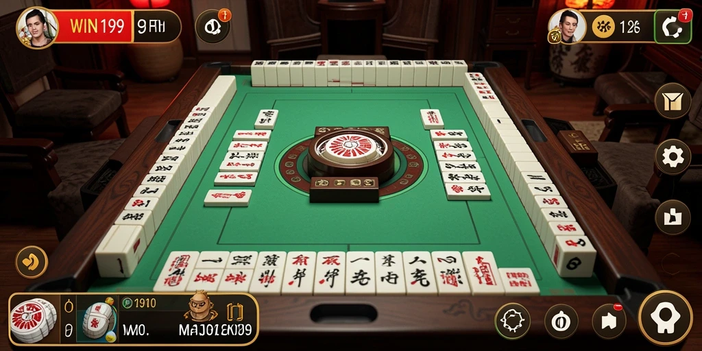 Screenshot menunjukkan gameplay seru dalam permainan Mahjong WIN199.