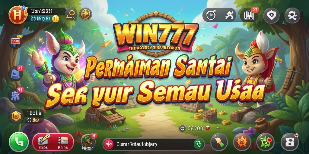 Screenshot gameplay WIN777 menampilkan suasana permainan yang ceria dan mengasyikkan.